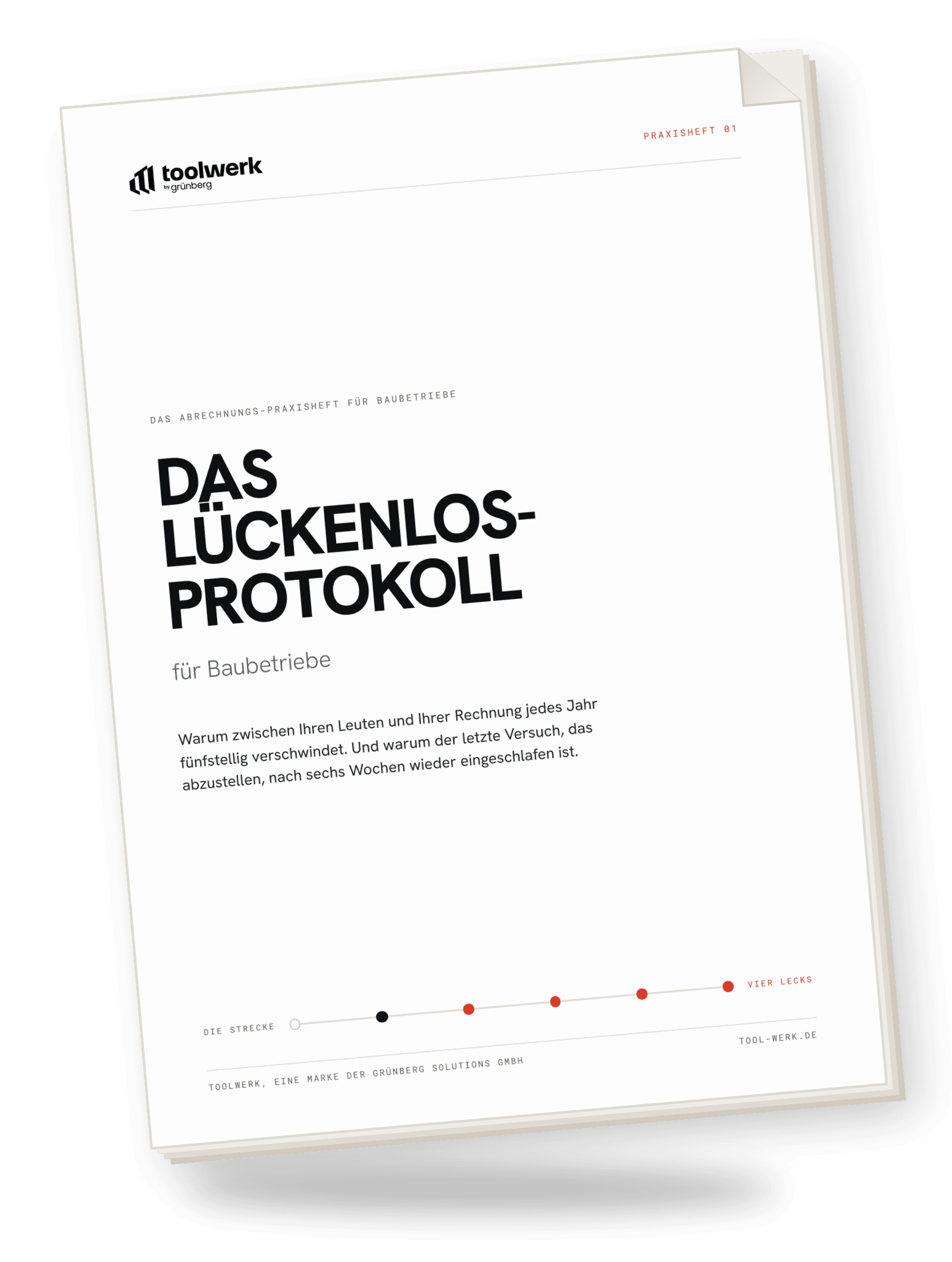 Das Lückenlos-Protokoll für Baubetriebe, 21 Seiten als PDF