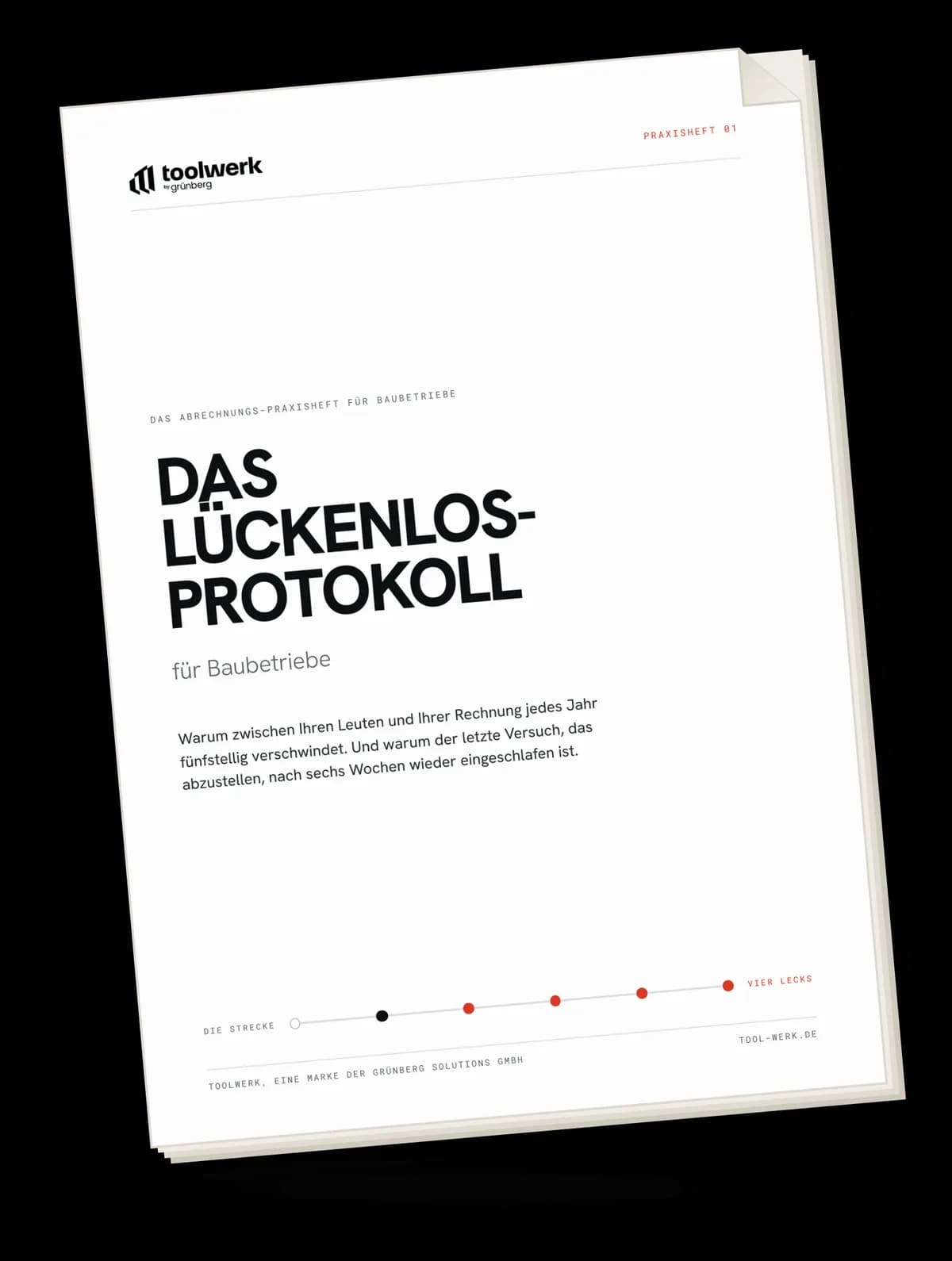 Das Lückenlos-Protokoll für Baubetriebe, 21 Seiten als PDF
